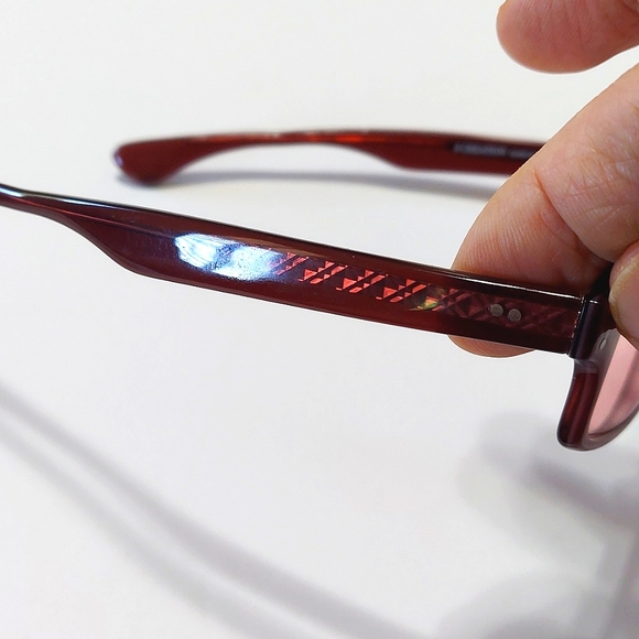 NWOT X Creation Cherry Blush Square Frame Rose Blush Lens Unisex Sunglasses - Picture 5 of 8